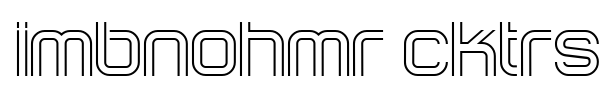 Incopins Clusters font preview